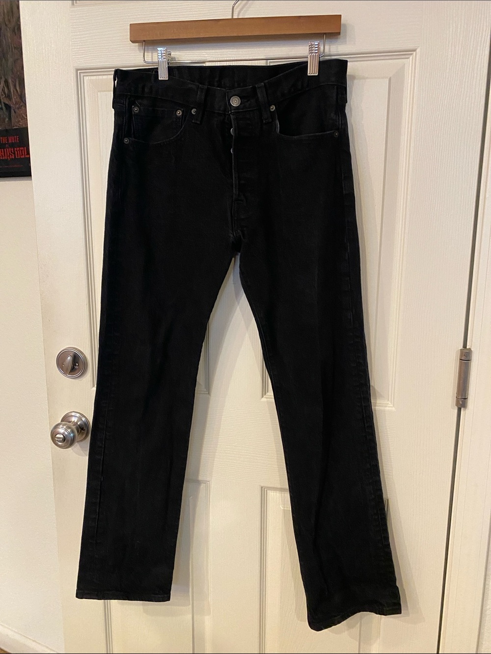 Levi's Men's Black Straight Jeans